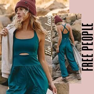 Free People jumpsuit cutout onesie one-piece activewear romper XS